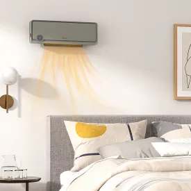 1000W/2000W Wall Downflow Heater 10-49°C Temperature w/ Timer Remote