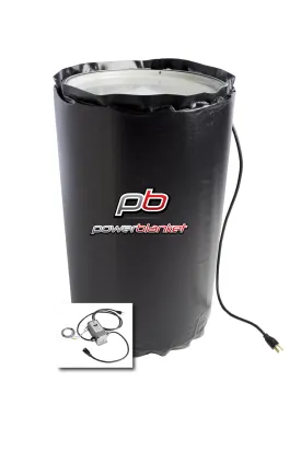 Adjustable Thermostat 15 Gallon Insulated Drum Heater - 145°F Temperature Control - 120V Power Plugin