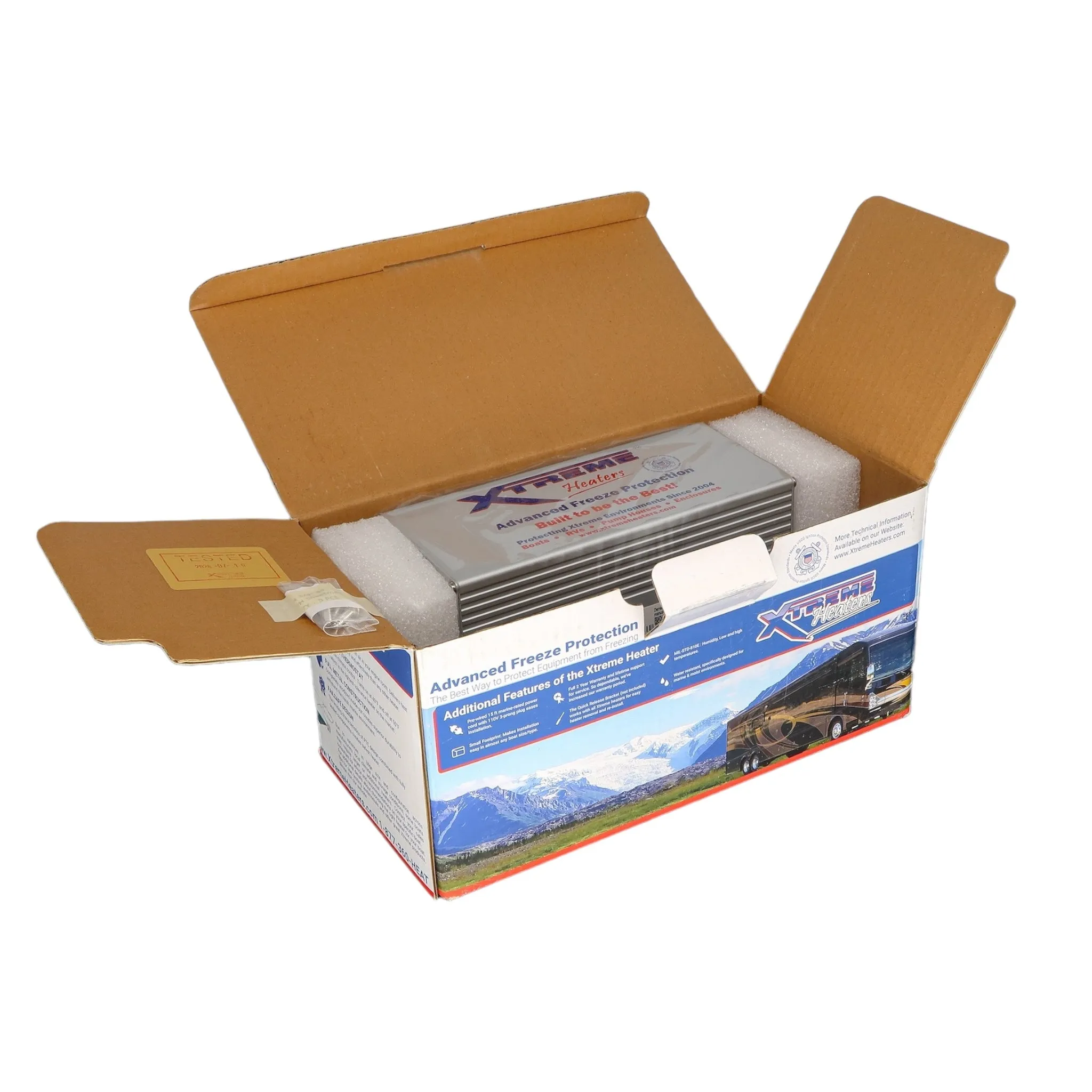 2 Pack Xtreme Heaters Large  800W XXXHEAT RV & Camper Heater