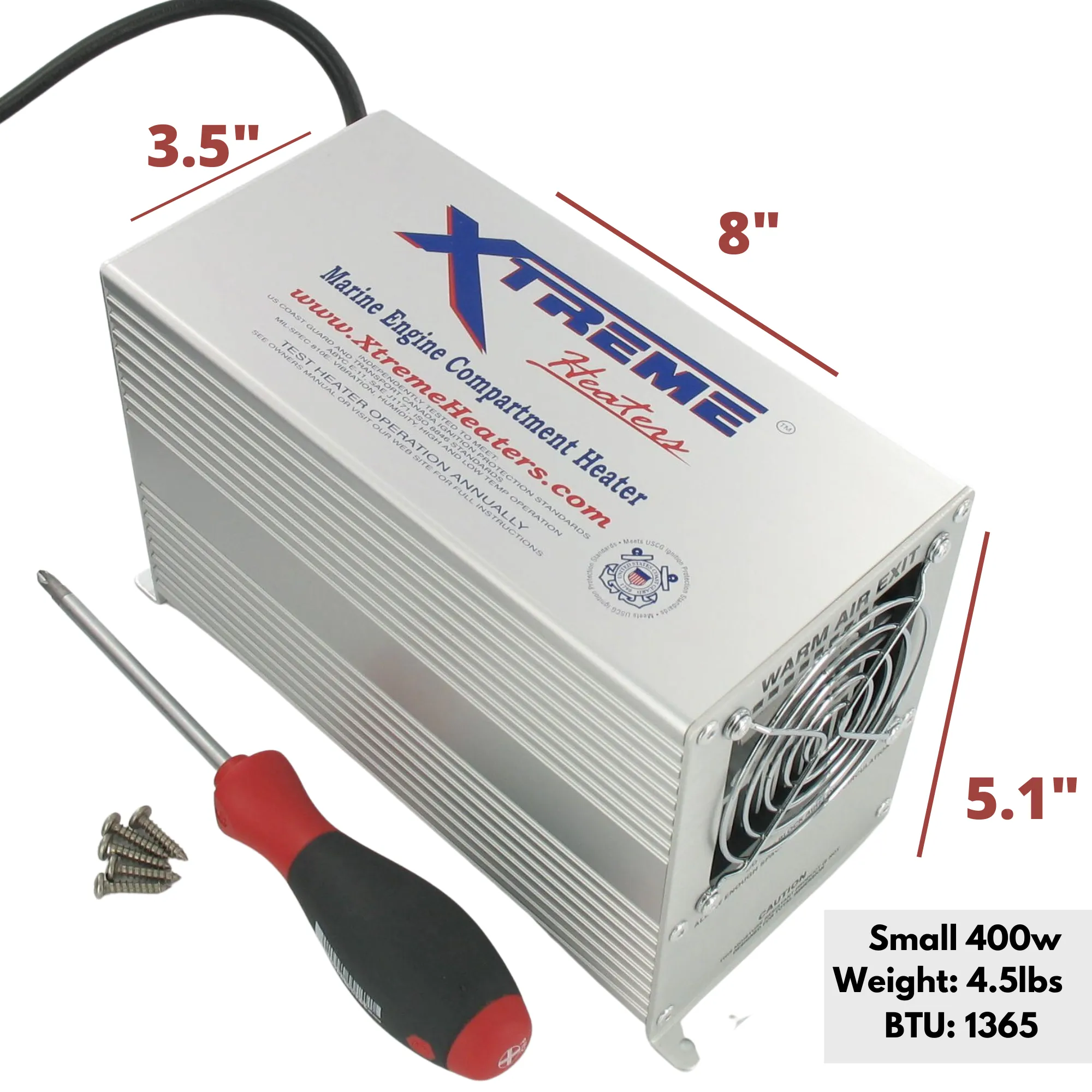 2 Pack Xtreme Heaters Large  800W XXXHEAT RV & Camper Heater