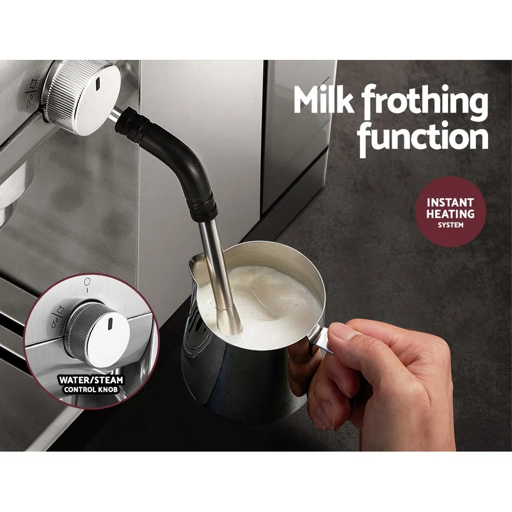 20 Bar Espresso Machine Instant Heat Milk Frother Devanti