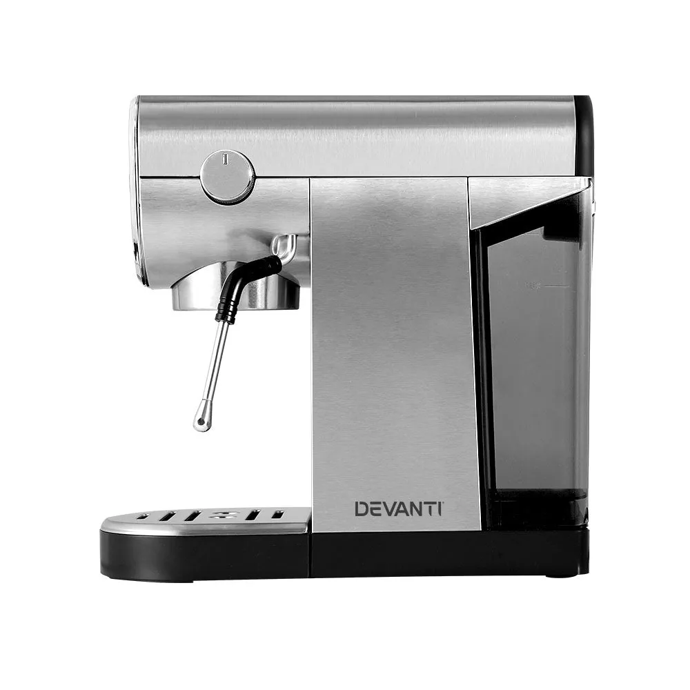 20 Bar Espresso Machine Instant Heat Milk Frother Devanti