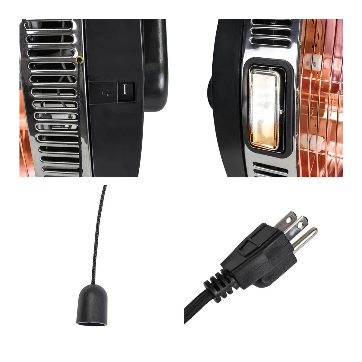 26 In. Dual Quartz Electric Indoor Ceiling Mount Heater