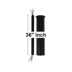 36" Minimalist Downrod - Matte Black