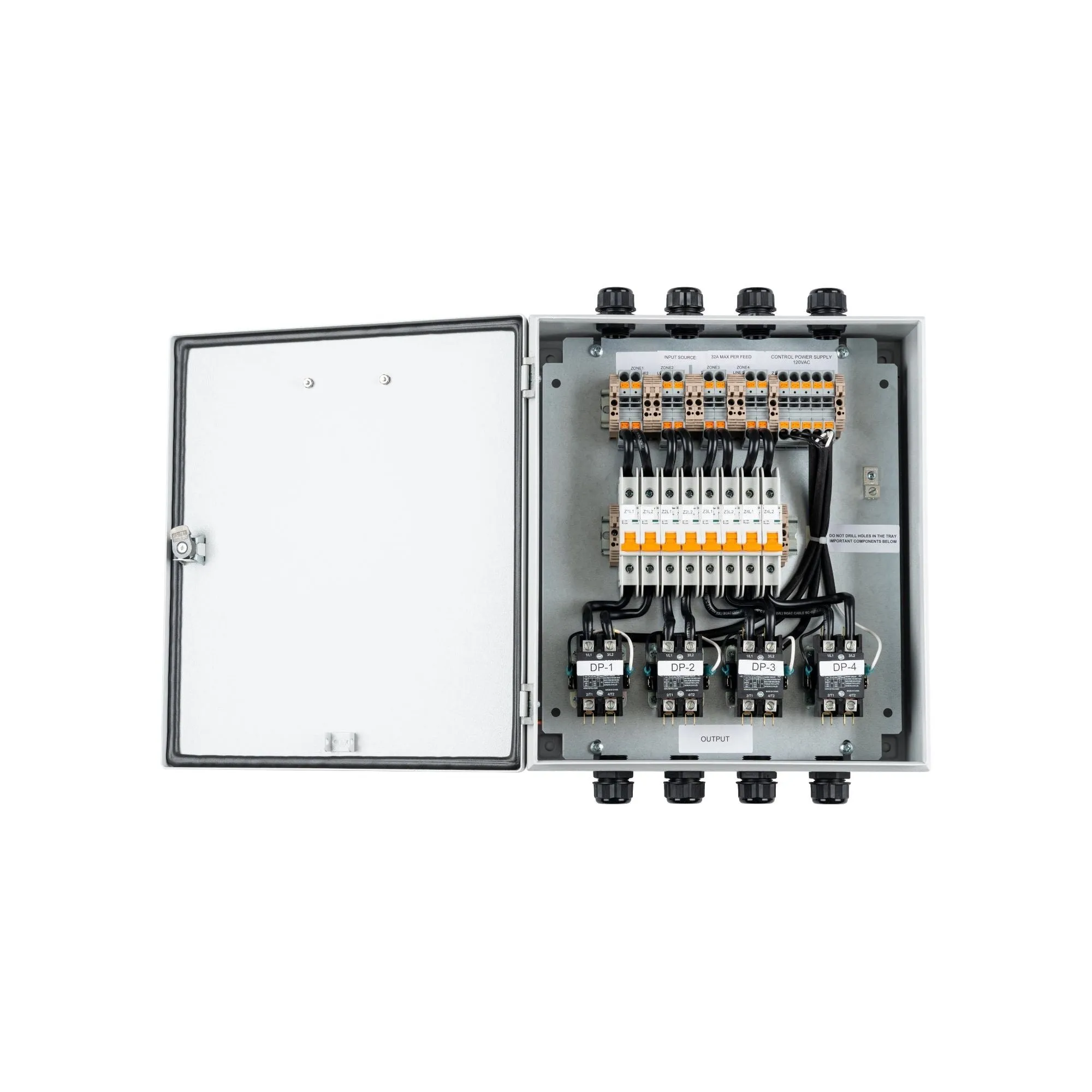 4 Zone 240V to 480V Contactor Box