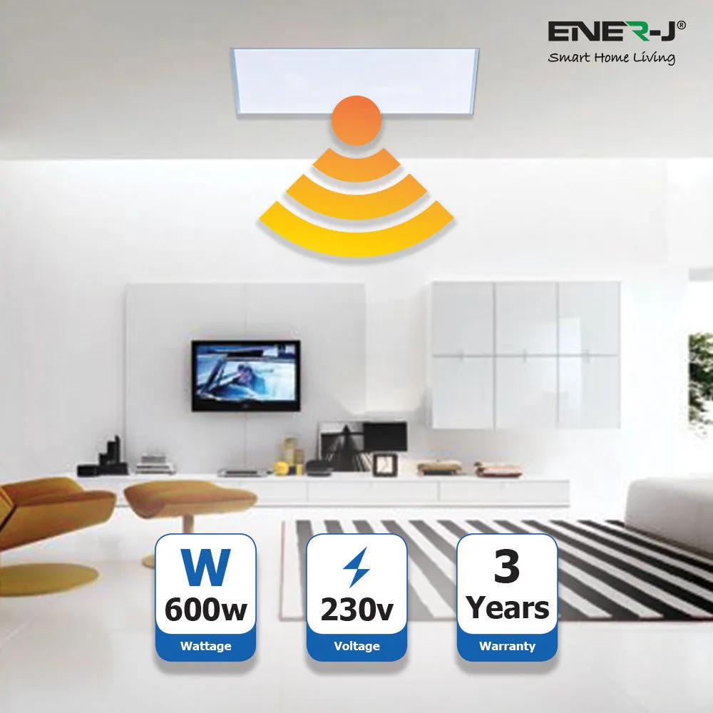 600 Watts Electric infrared Panel Heater, Energy Efficient IR Heaters, Wall Mounted, Ceiling, Infrared 1005 x 595 MM for Recessed Ceiling, Wall Mounting Infrared Heating System