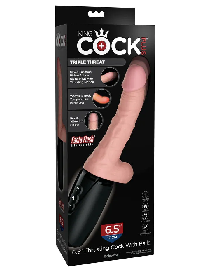 6.5" Thrusting Cock with Balls