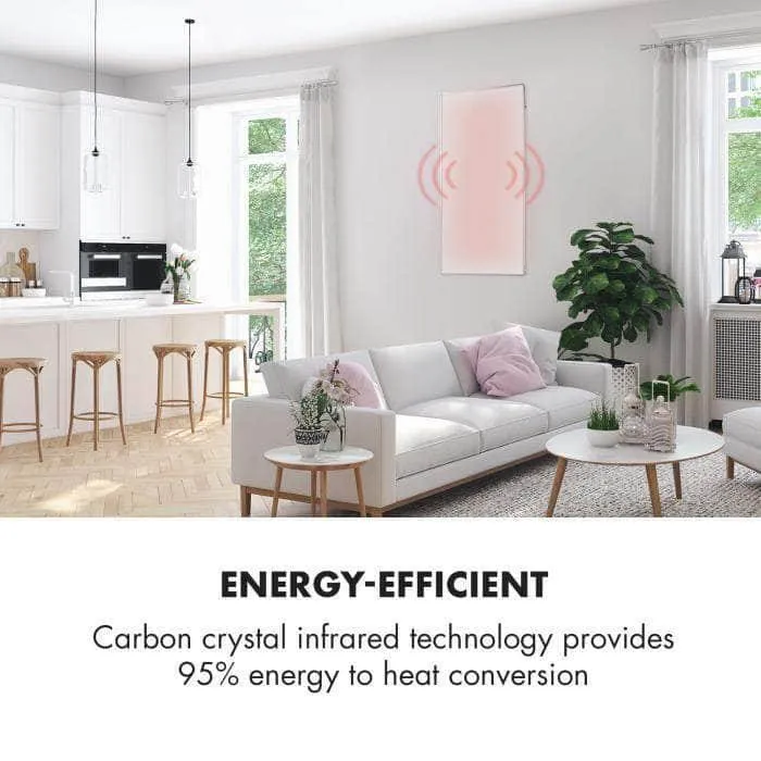 720 Watts Electric infrared Panel Heater, Energy Efficient IR Heaters, IP24, APP Control, Wall Mounted, Ceiling, Infrared 120x60 CMS for Recessed Ceiling, Wall Mounting Infrared Heating System