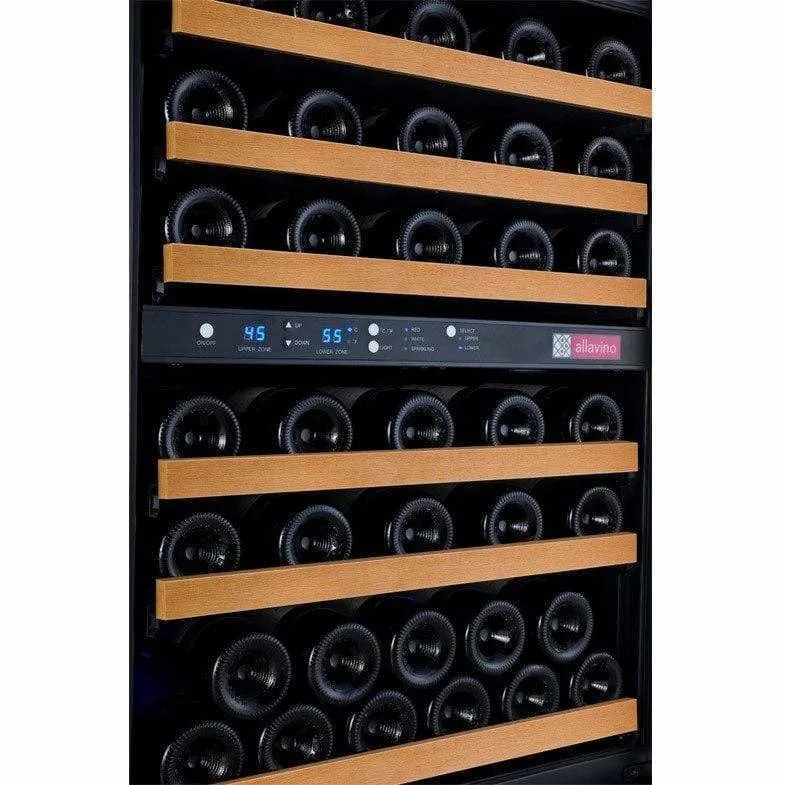 Allavino FlexCount 56 Bottle Dual Zone Black Right Hinge Wine Fridge VSWR56-2BWRN