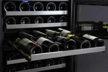 Allavino FlexCount II Tru-Vino 112 Bottle Dual Zone Stainless Steel Wine Fridge 2X-VSWR56-1S20