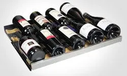 Allavino FlexCount II Tru-Vino 112 Bottle Dual Zone Stainless Steel Wine Fridge 2X-VSWR56-1S20