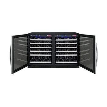 Allavino FlexCount II Tru-Vino 112 Bottle Dual Zone Stainless Steel Wine Fridge 2X-VSWR56-1S20