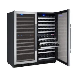 Allavino FlexCount II Tru-Vino 242 Bottle Four Zone Stainless Steel Wine Fridge 2X-VSWR121-2S20