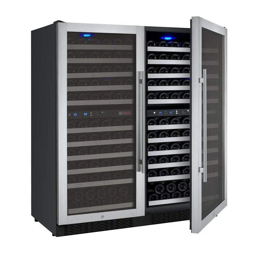 Allavino FlexCount II Tru-Vino 242 Bottle Four Zone Stainless Steel Wine Fridge 2X-VSWR121-2S20