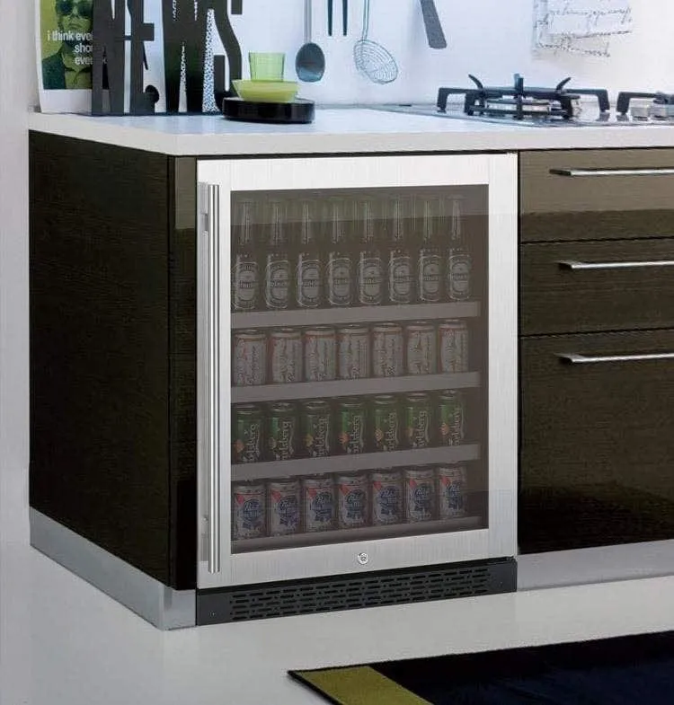 Allavino FlexCount II Tru-Vino 24" Wide Stainless Steel Right Hinge Beverage Center VSBC24-SR20