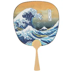 Bamboo Uchiwa Fan Hokusai Namiura
