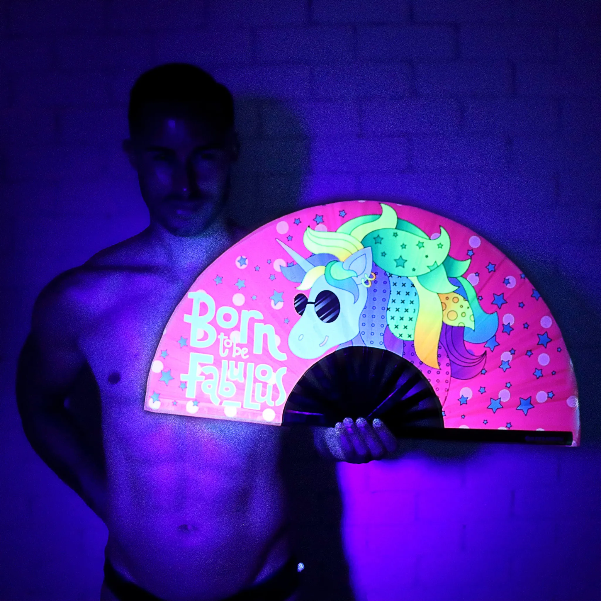 Born to be Fabulous UV Party Fan