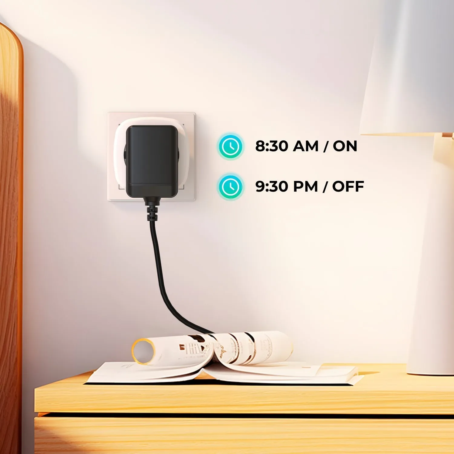 Calex Smart Plug - 3 pieces - with Energy Meter - White