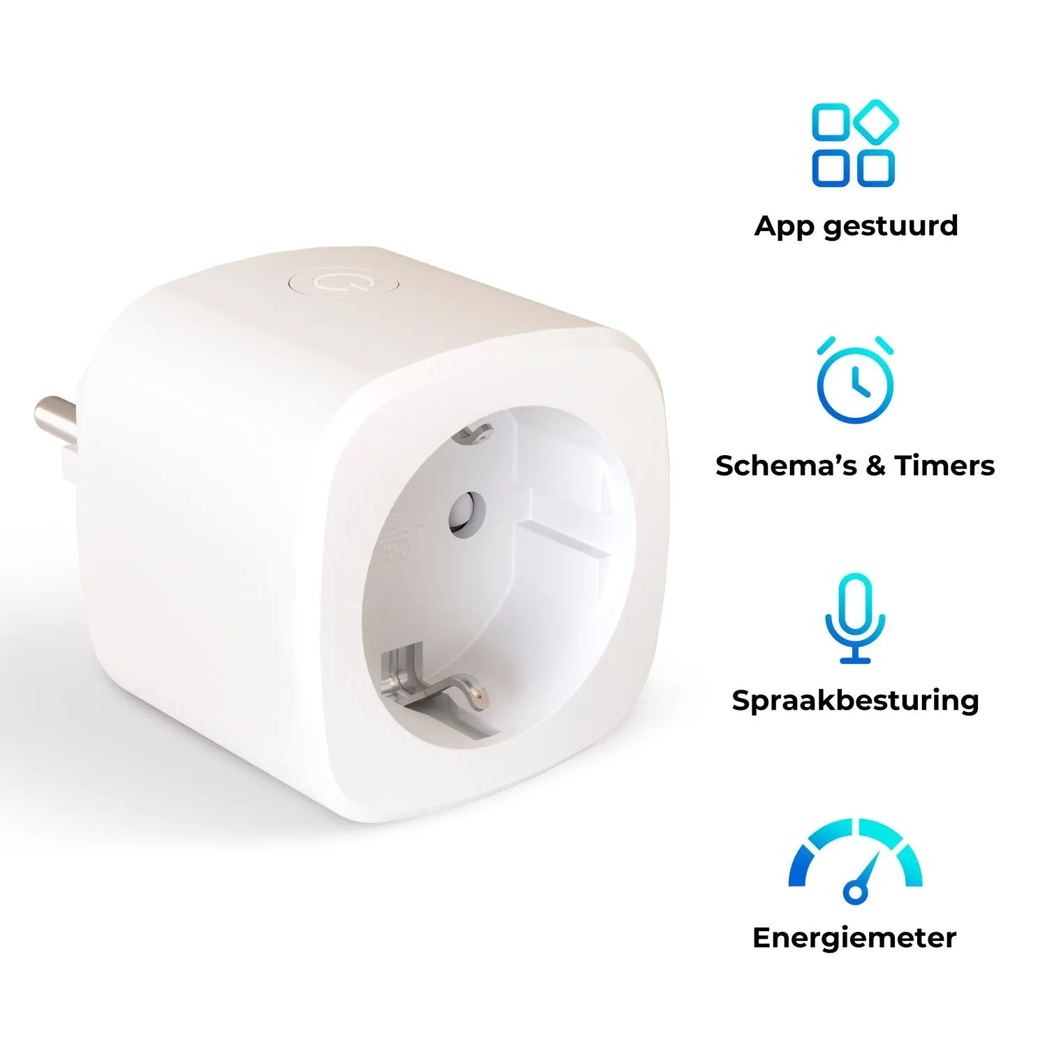 Calex Smart Plug - 3 pieces - with Energy Meter - White