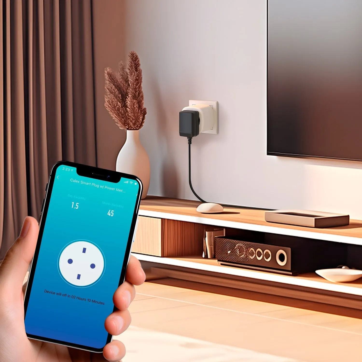 Calex Smart Plug - with Energy Meter - White