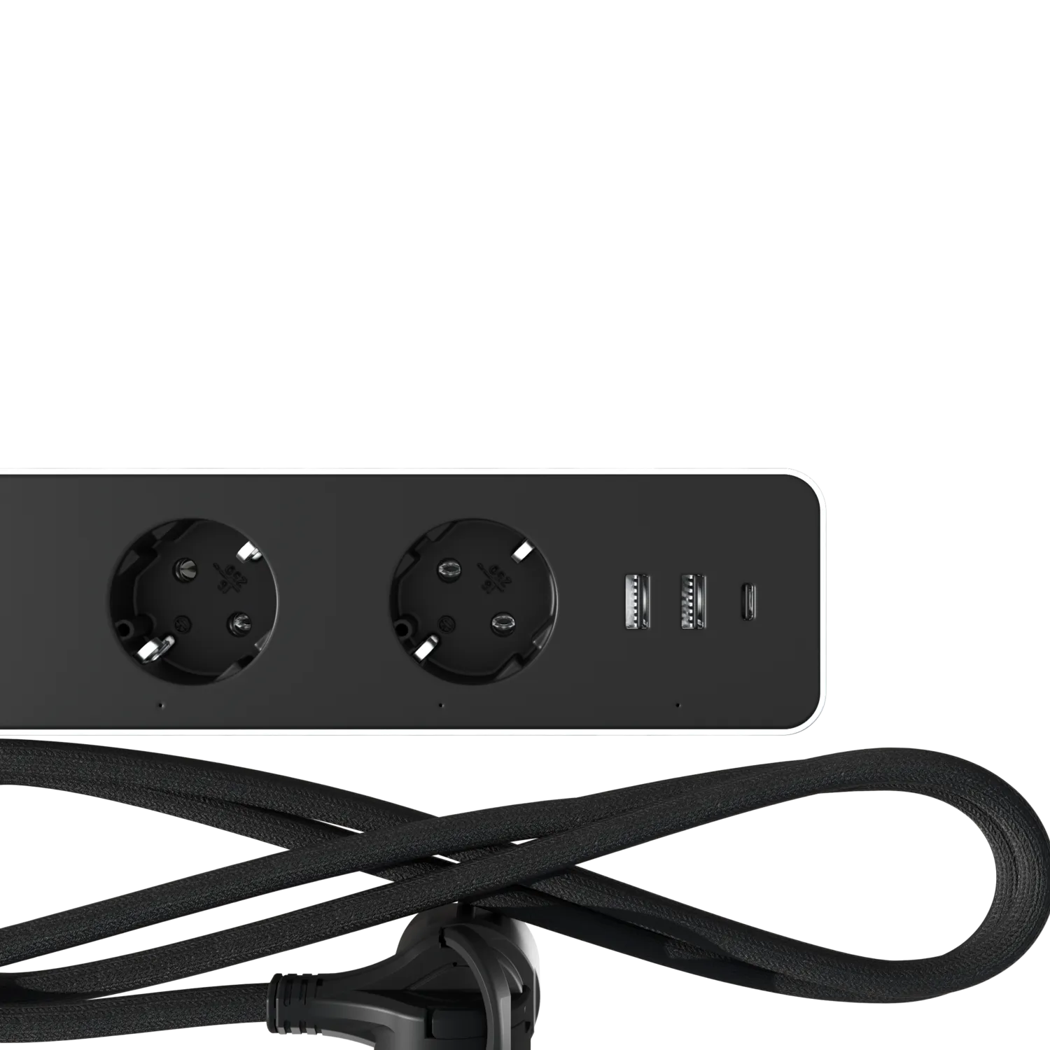 Calex Smart Power Strip - with Energy Meter - White and Black