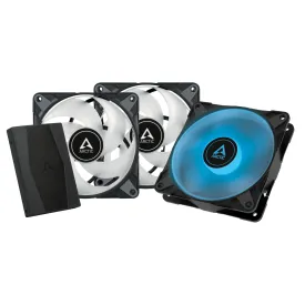 Case Acc Arctic P12 Fan 12Cm Pwm Pst Rgb Black 3Pc