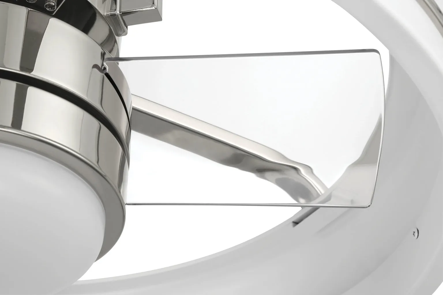 Craftmade TYL24WPLN3 Taylor 24" Ceiling Fan Fandelier White/Polished Nickel