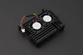 Dual Fans Metal Case for Raspberry Pi 5 Single Board Computer