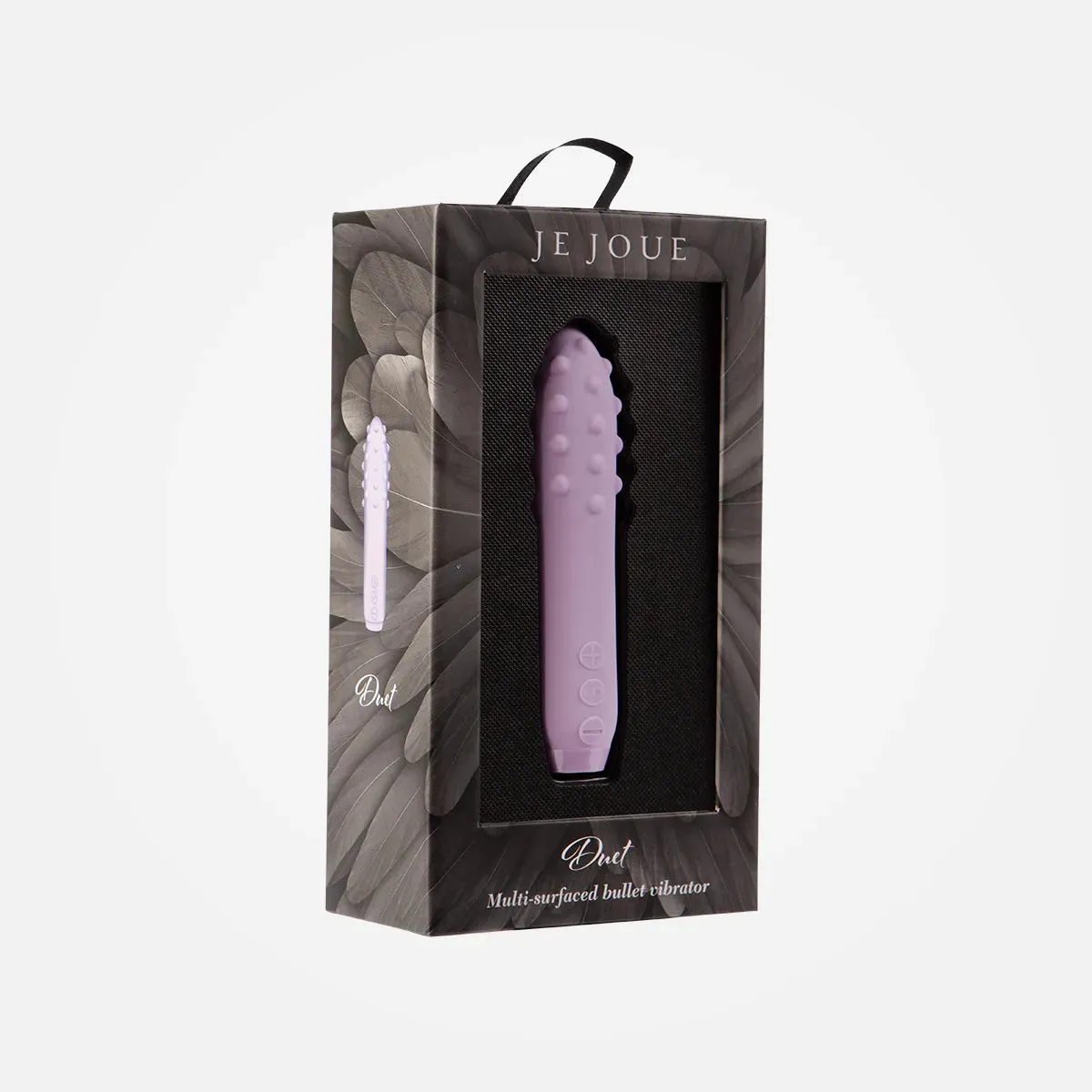 Duet - Rechargeable Lilac Silicone Textured Bullet Vibrator