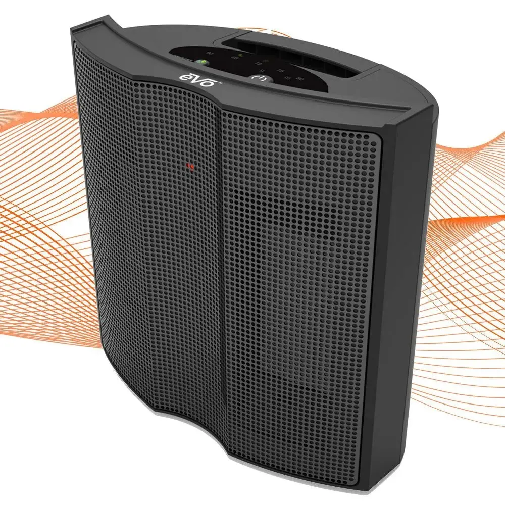 EVO Evolution Twin Ceramic Personal Space Small Portable Heater