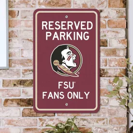 Fanmats Florida State Seminoles Team Color Reserved Parking Sign Décor 18" X 11.5" Lightweight
