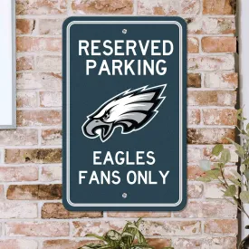 Fanmats Philadelphia Eagles Team Color Reserved Parking Sign Décor 18" X 11.5" Lightweight