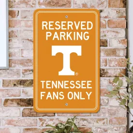 Fanmats Tennessee Volunteers Team Color Reserved Parking Sign Décor 18" X 11.5" Lightweight