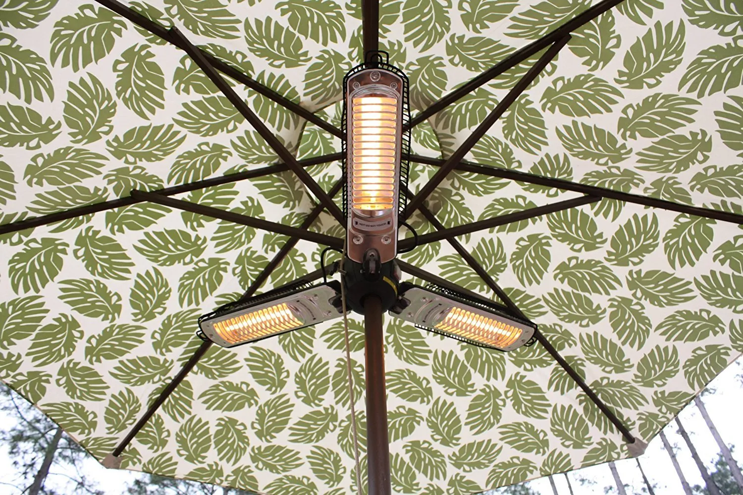 Fire Sense Indoor/Outdoor Infrared Heater with Patio Umbrella Pole Attachment