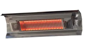 Fire Sense Indoor/Outdoor Wall-Mounted Infrared Heater, Stainless Steel