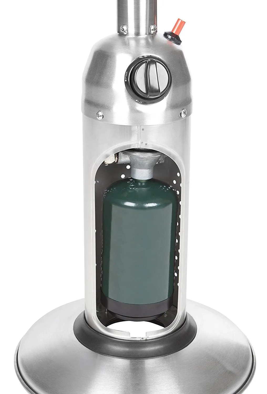 Fire Sense Propane Table Top Patio Heater, Stainless Steel