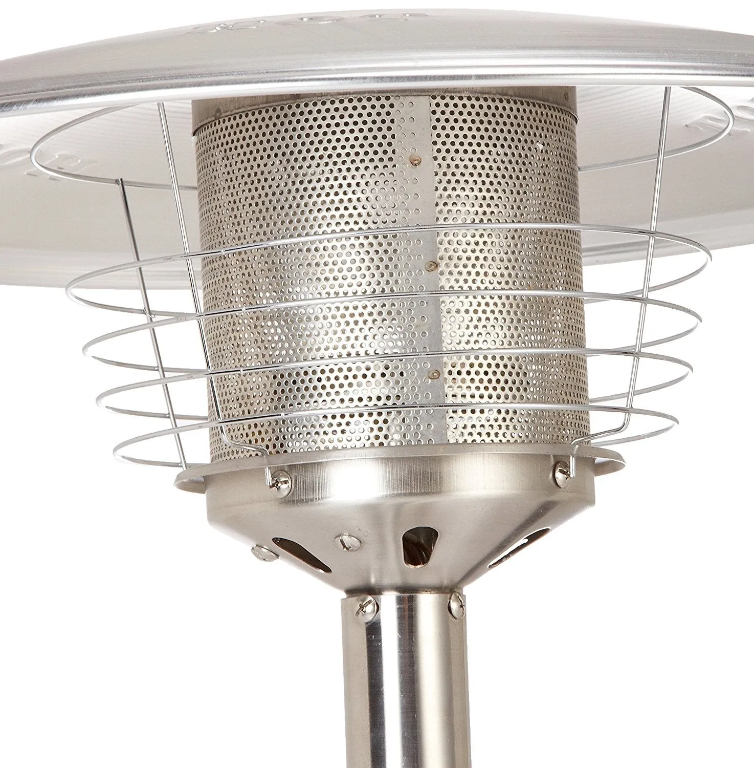 Fire Sense Propane Table Top Patio Heater, Stainless Steel