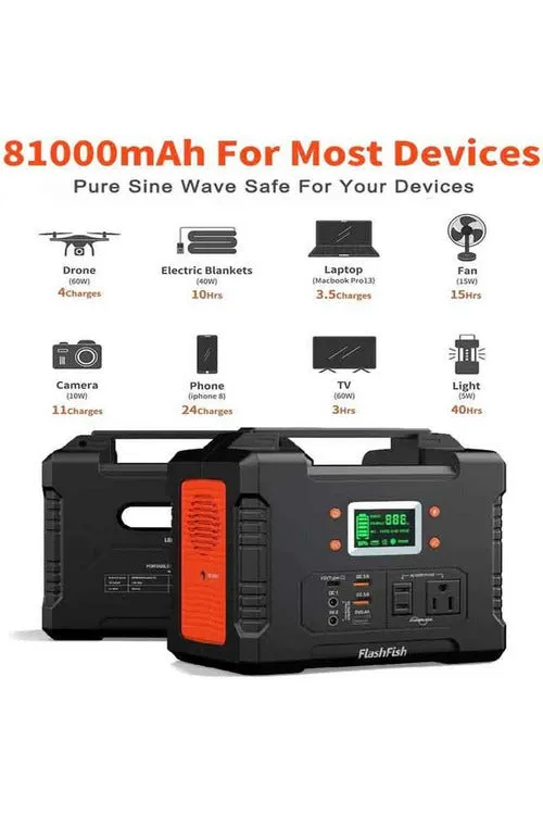 FlashFish E300 330W Portable Power Station
