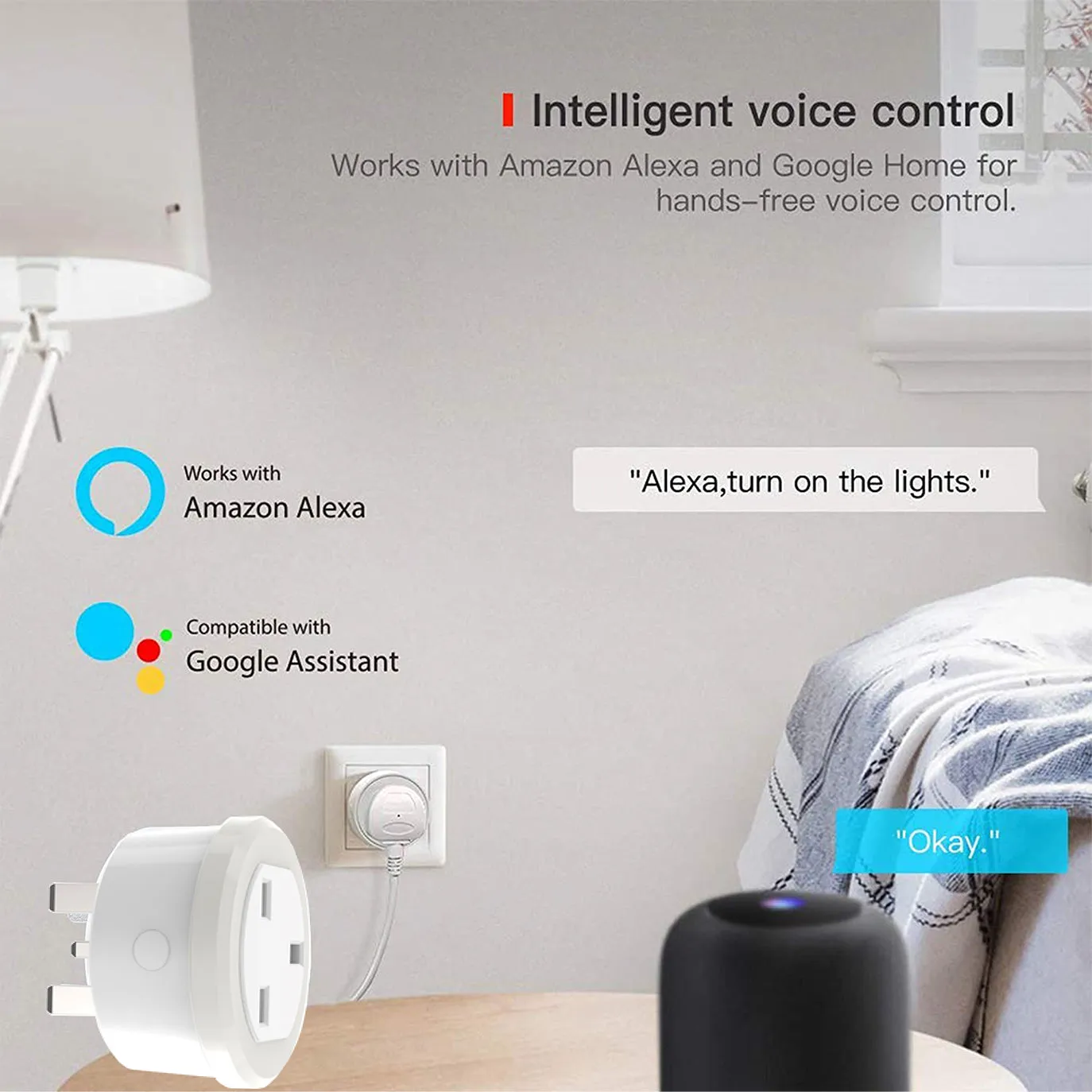 FluxTech - Wireless 2.4GHz Wi-Fi Smart Socket