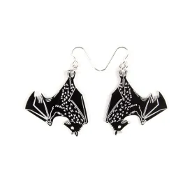 Hanging Bat Earrings