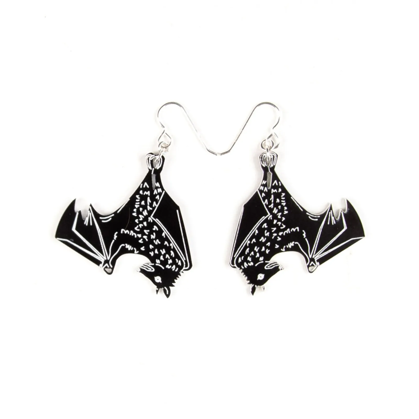 Hanging Bat Earrings
