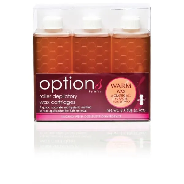 Hive Roller Depilatory Refills Warm Honey Wax (6 x 80g)