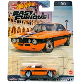 Hot Wheels Premier Fast & Furious 5/5 Alfa Romeo Giulia Sprint GTa