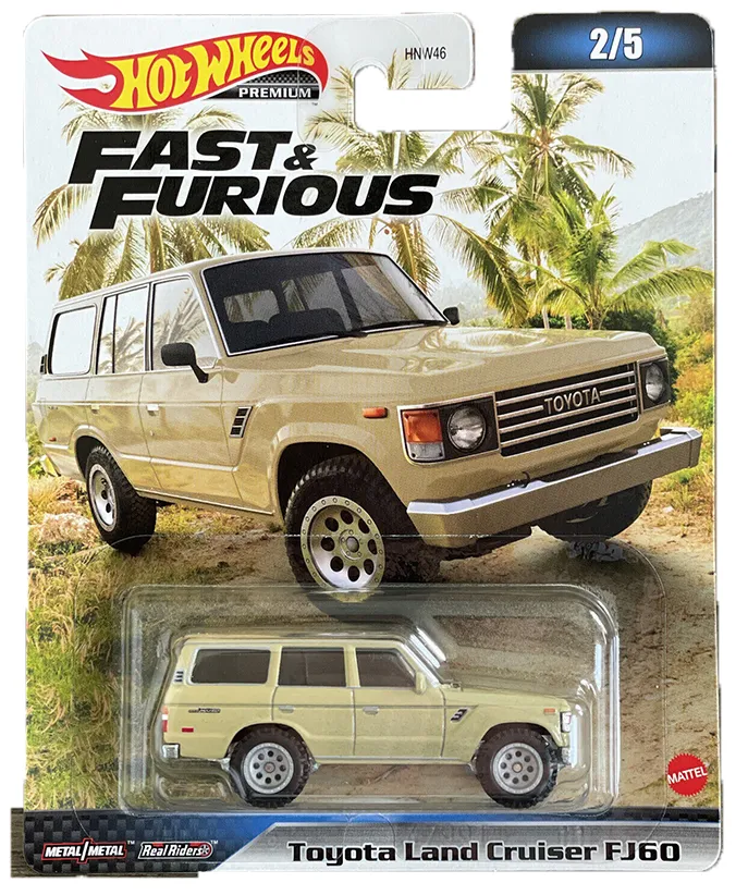 Hot Wheels Premium Fast & Furious Vehicle 2/5 Toyota Land Cruiser Fj60