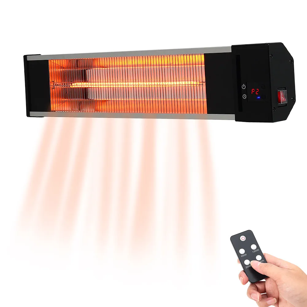 Indoor Outdoor Space Heater Wall Mount Quiet Infrared Heater