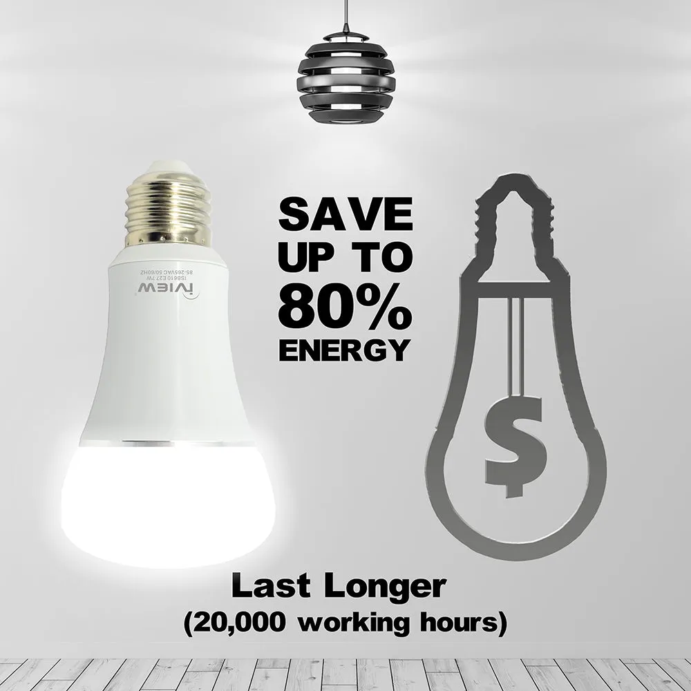 ISB610 7W 600 lumens E26 Smart Multi-Color LED WiFi Light Bulb Works with Alexa and Google Assistant