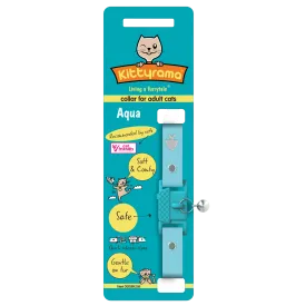 Kittyrama Vet & Cat Expert Approved Cat Collar Aqua