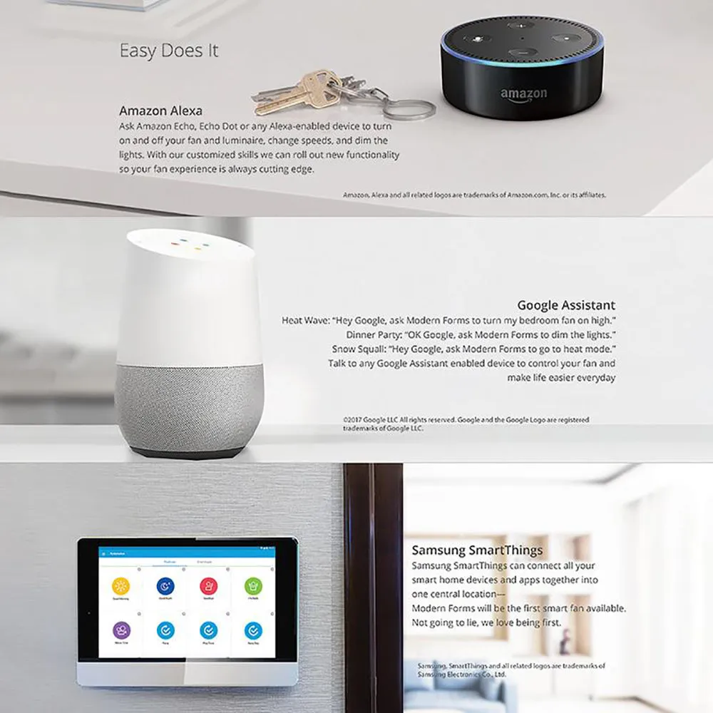 Lotus Indoor/Outdoor LED Smart Ceiling Fan
