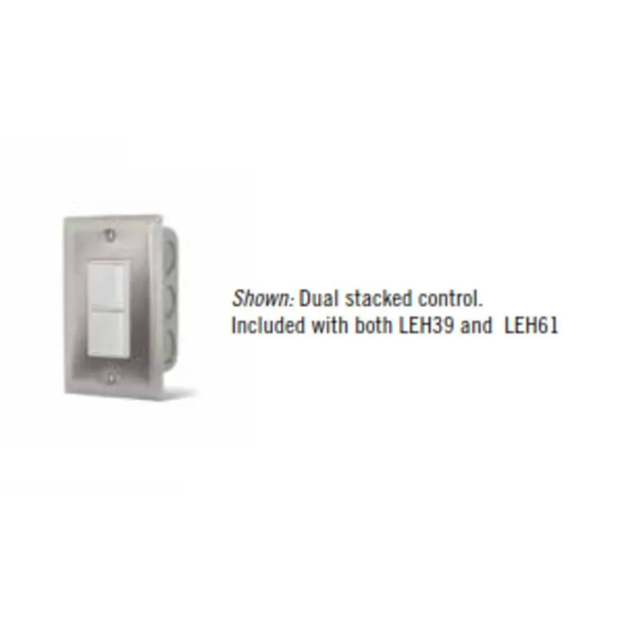 Lynx Pro:  61" Electric Dual Element Heater, 240 V, 6000 W w/ Stacked Control