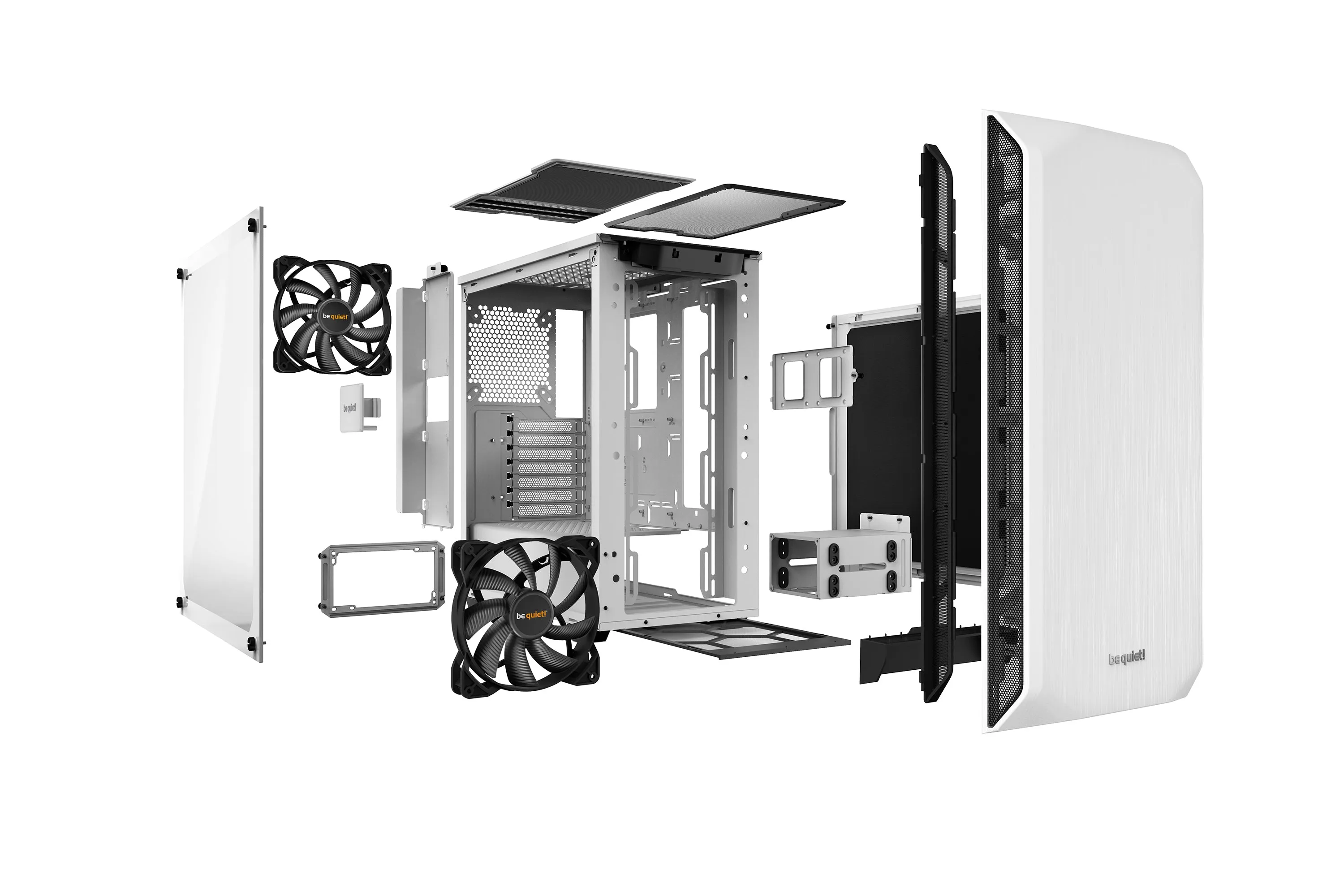 Midi Be Quiet! Pure Base 500 White Window